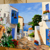 Pueblo mediterráneo - Pintar Números®