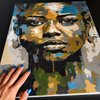 Cara africana - Pintar Números®