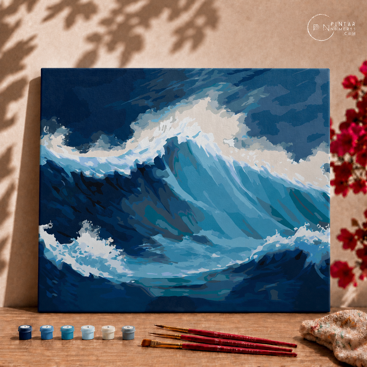 Olas del mar  - Pintar Números®