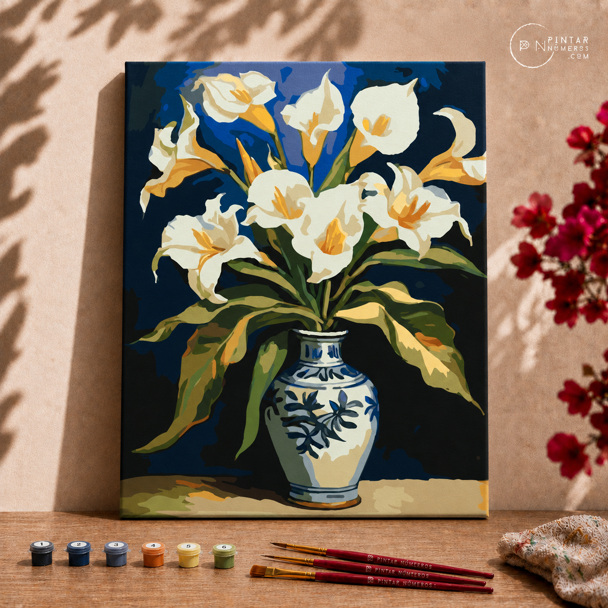 Bouquet of carnations  - Pintar Números®