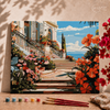 Escadaria com vista para o mar  -  Pintar Números®