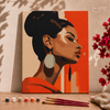 Mujer en rojo -  Pintar Números®