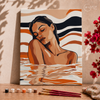 Mulher na água  -  Pintar Números®