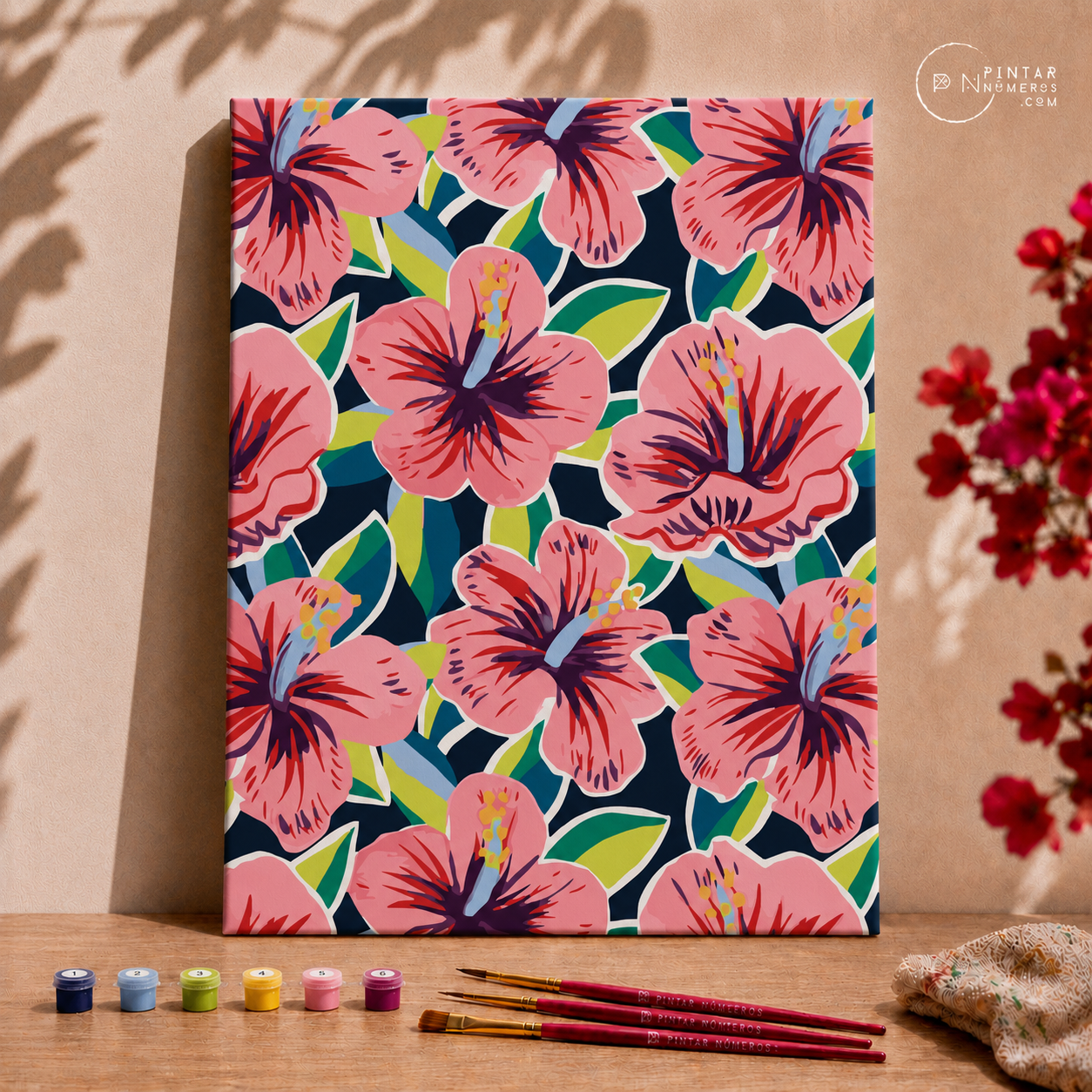 Flores Havaianas  -  Pintar Números®