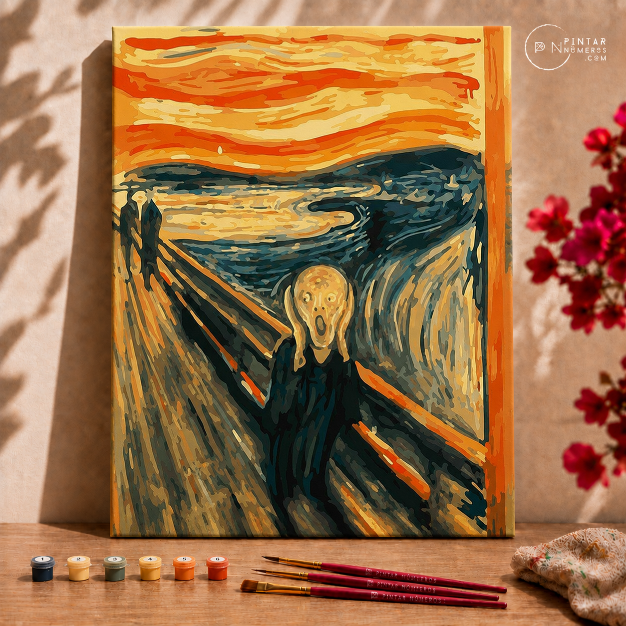 El Grito Abstracto de Edvard Munch - Pintar Números®