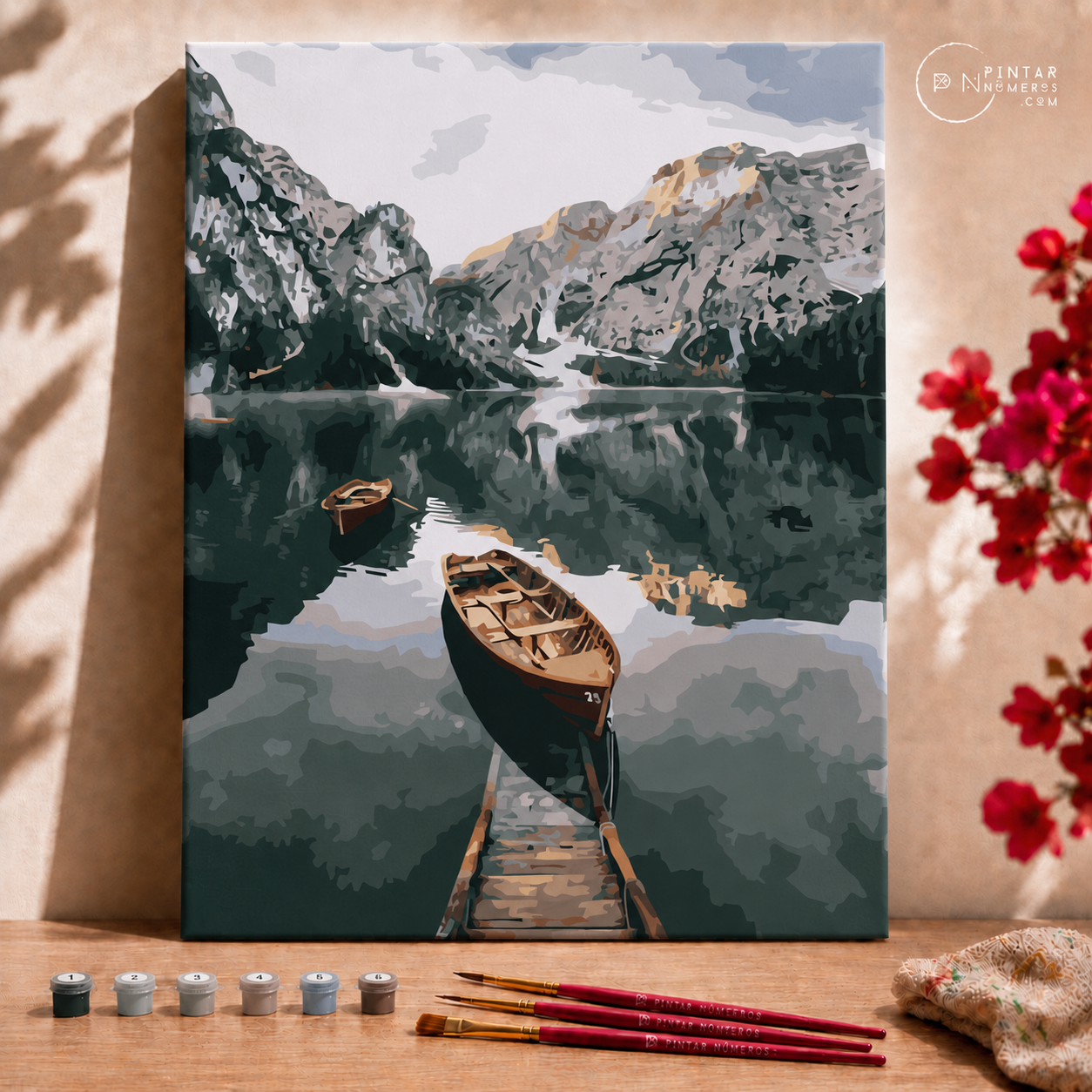 Lago Braies  - Pintar Números®