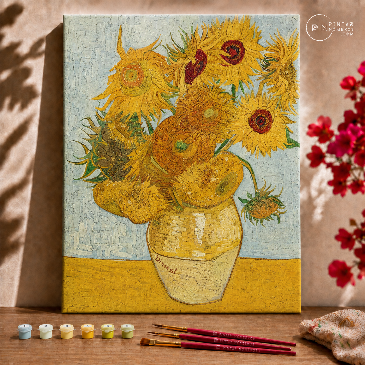 Girassóis de Vincent Van Gogh  - Pintar Números®