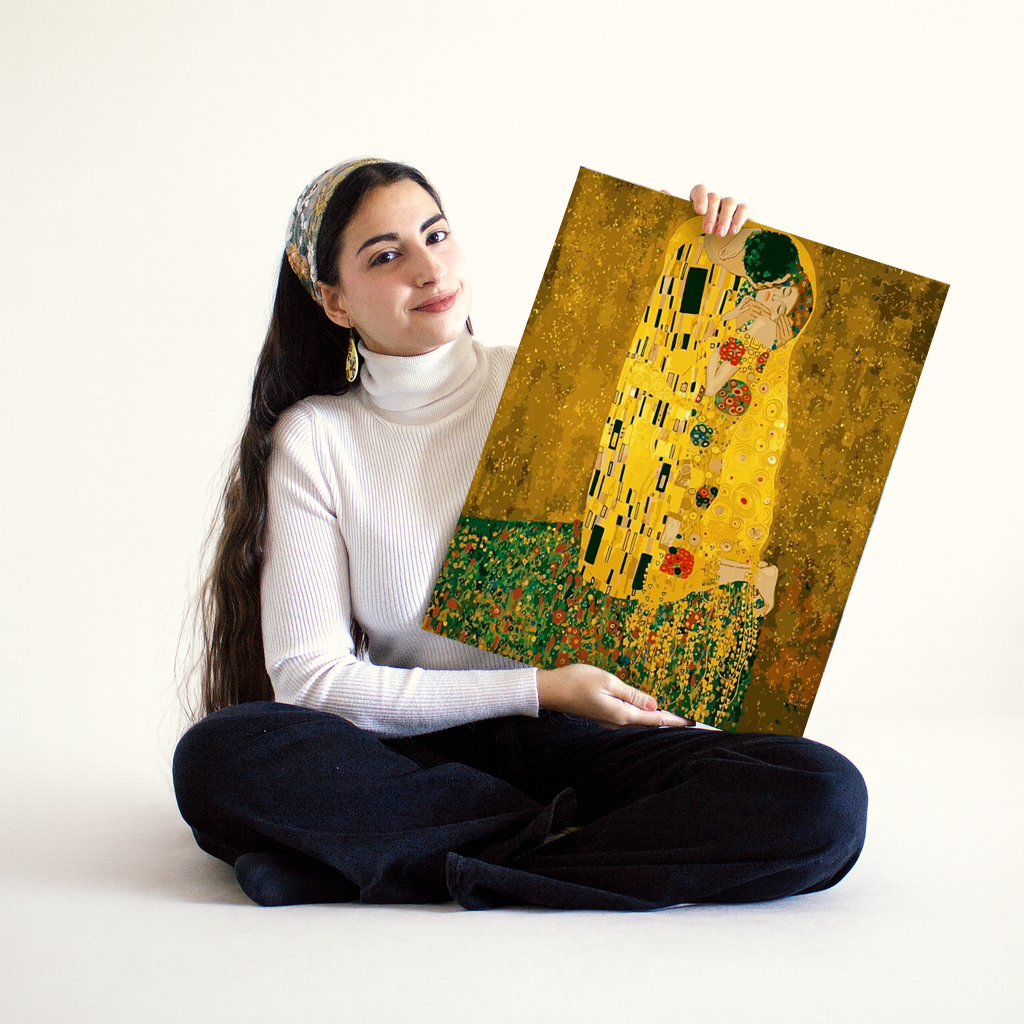 El Beso de Gustav Klimt - Pintar Números