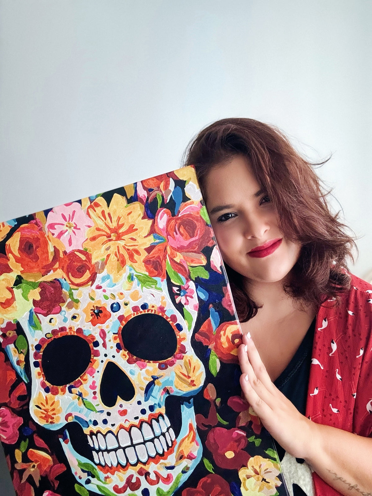 Calavera floral - Pintar Números®