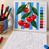 Mini Canvases to Paint with Markers – Fruits