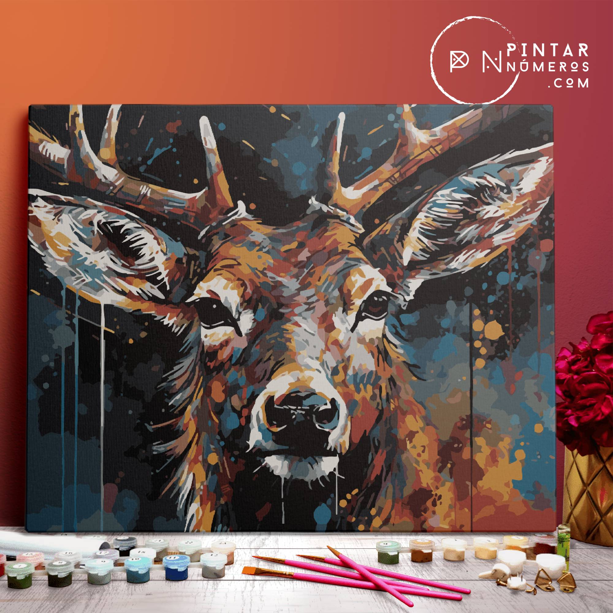 Colorful Deer - Pintar Numeros®