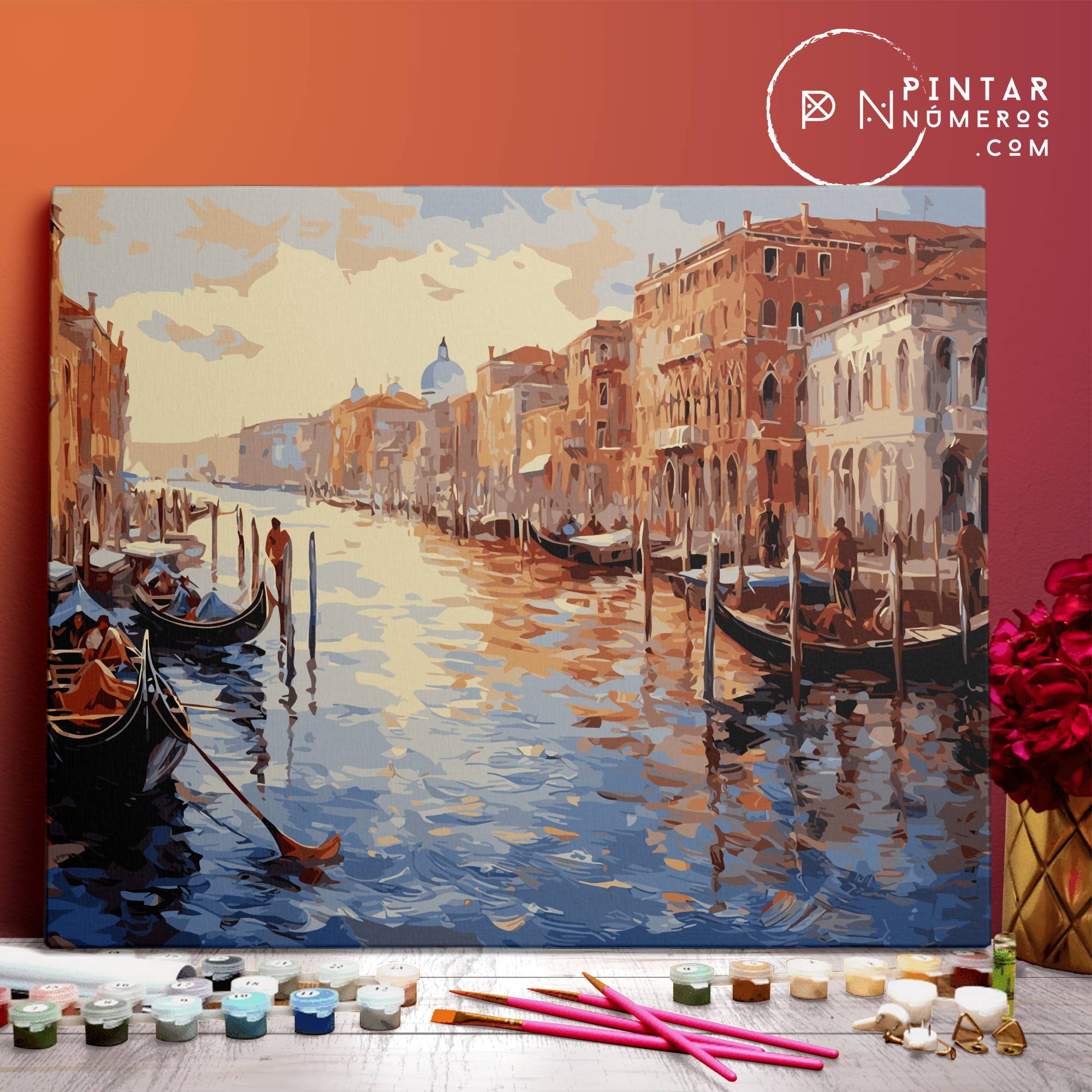 Canal de Venecia - Pintar Números®