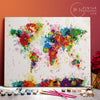 Colorful World Map - Pintar Números®