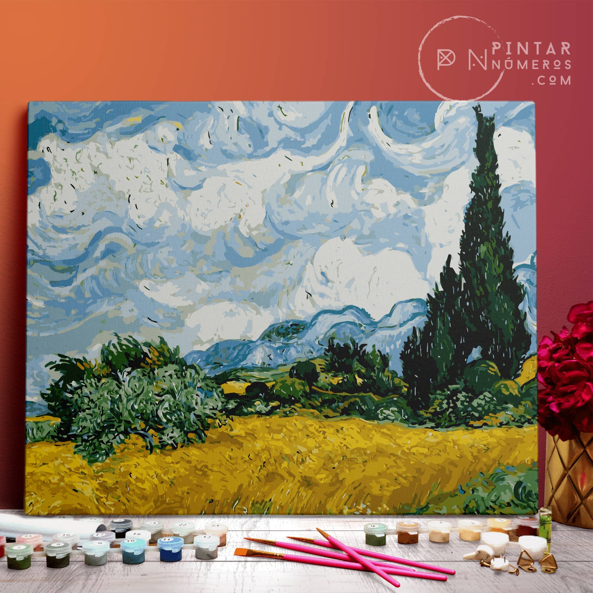 Van Gogh Weizenfeld – Pintar Numeros®
