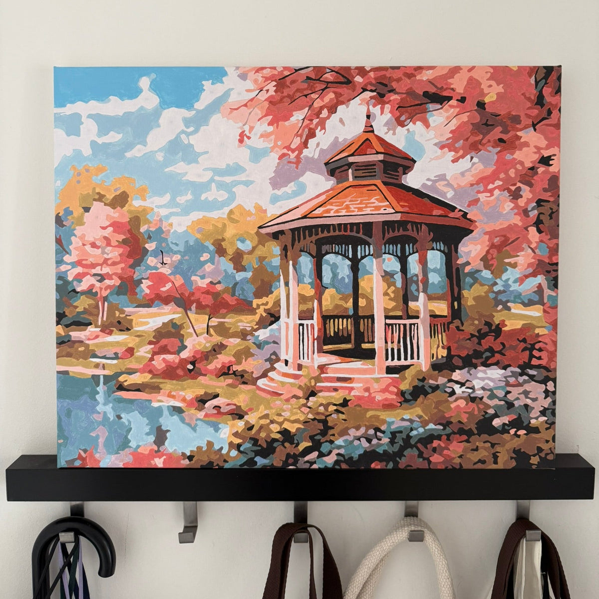 Gazebo no lago  -  Pintar Números®