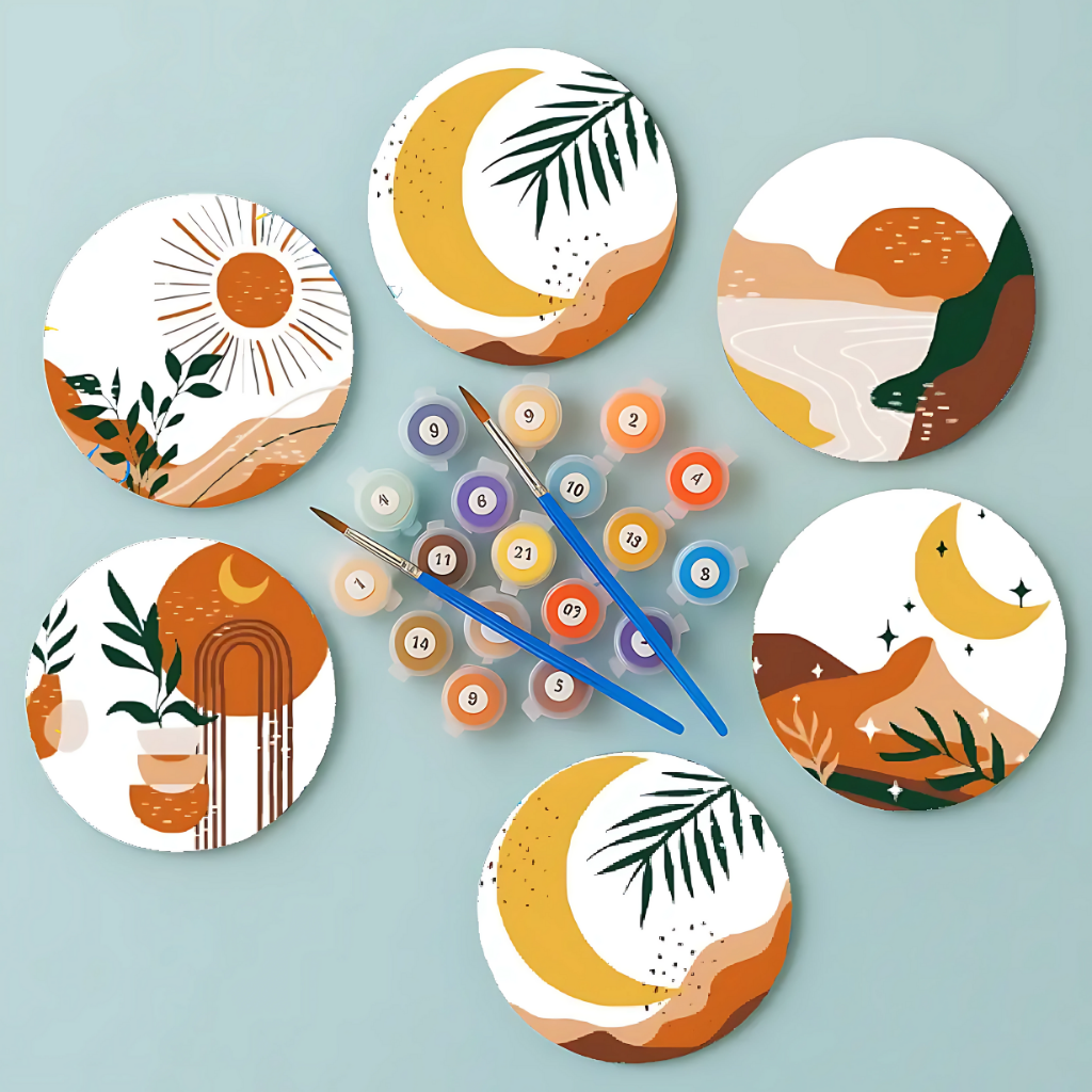 Set 6 Posavasos - Paisajes minimalista 2