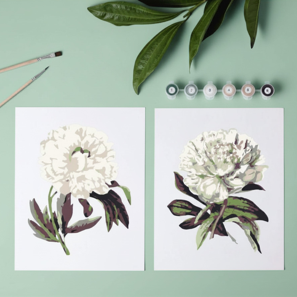 Peonies  - Sheets Pintar Números