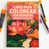 Libro Pintar Números - Flores