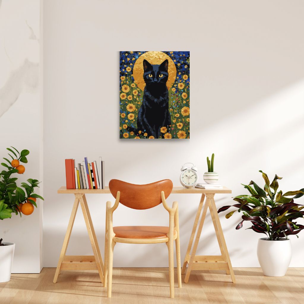 Gato negro - Pintar Números®
