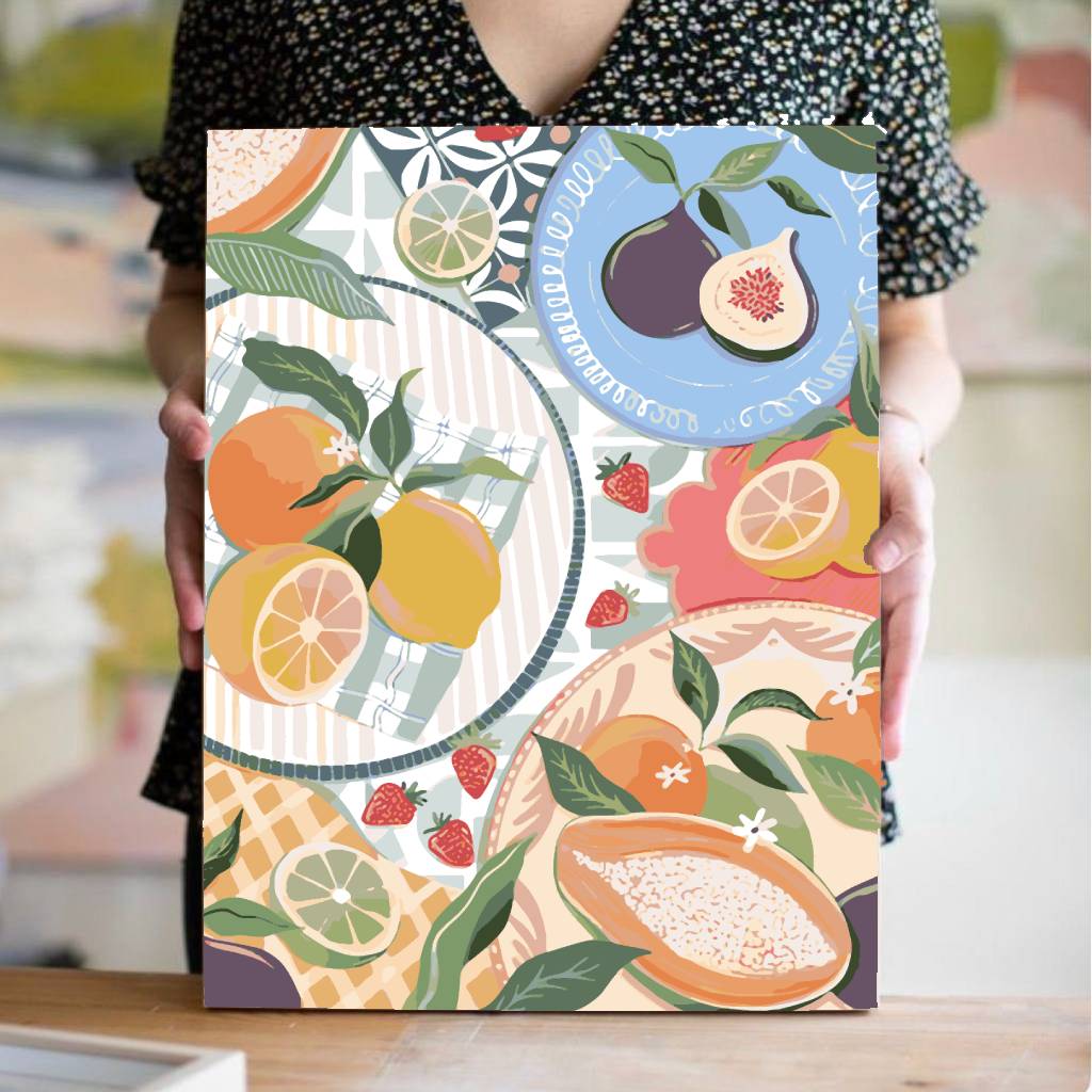 Frutas  -  Pintar Números