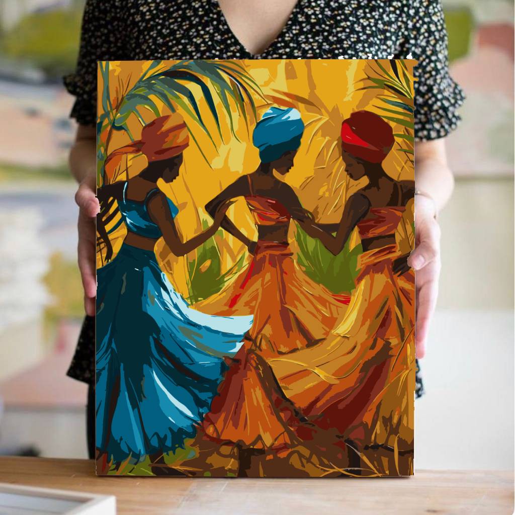 dança africana  - Pintar Números®