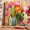 Vase with Cactus  -  Pintar Números®
