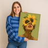 Mujer girasol - Pintar Números®