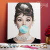Audrey Hepburn Bubble Gum - Pintar Números ®