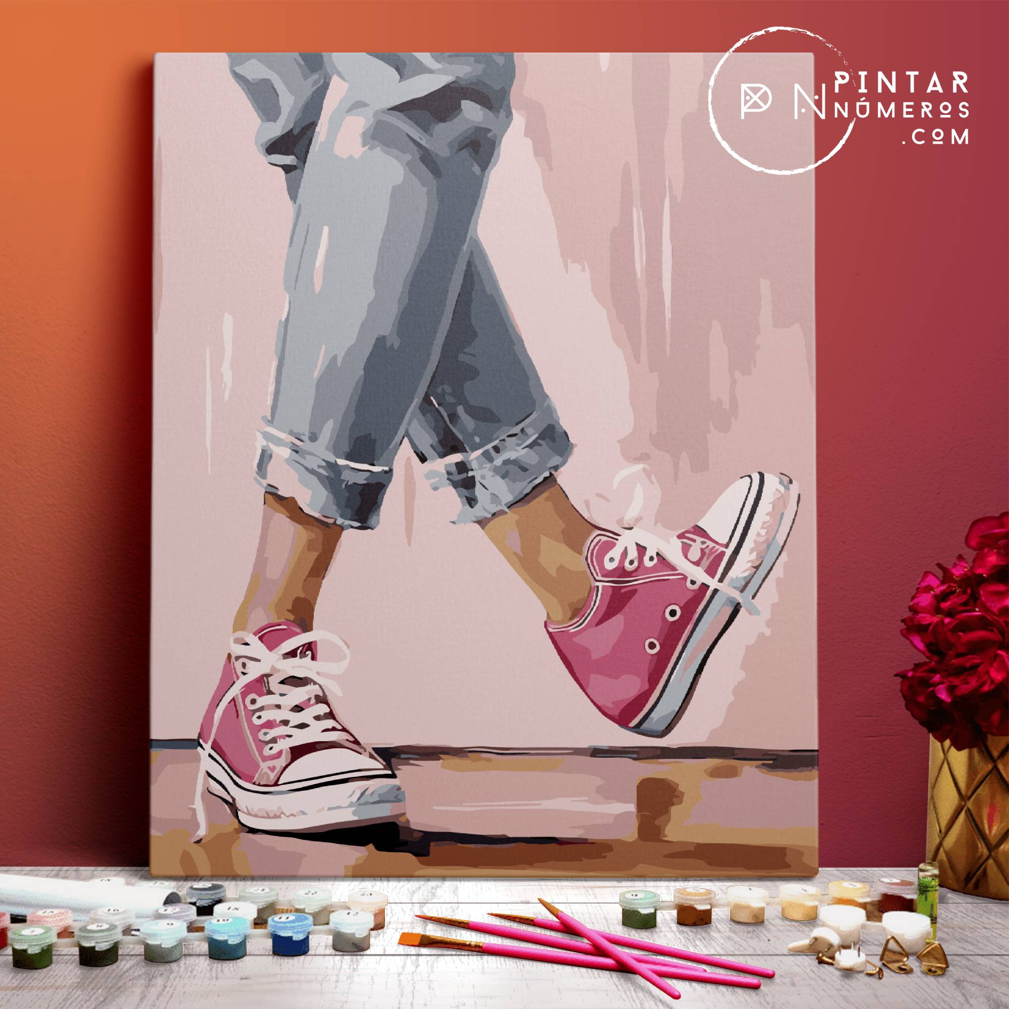 Pink Converse - Paint Numbers®