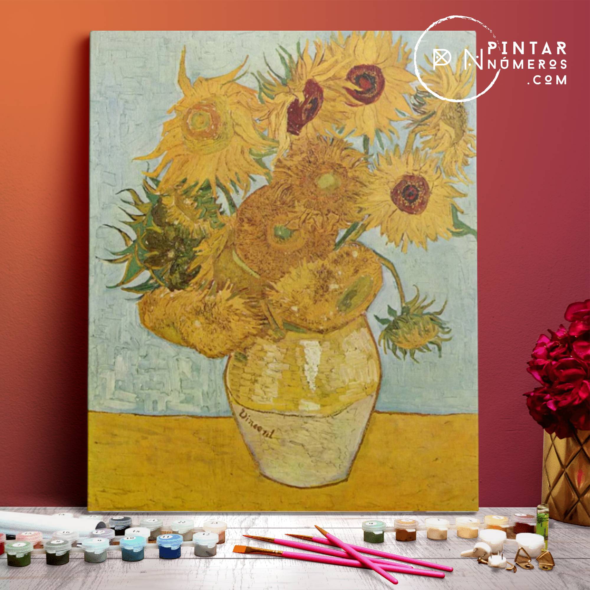 Sonnenblumen von Vincent Van Gogh – Malen nach Zahlen®