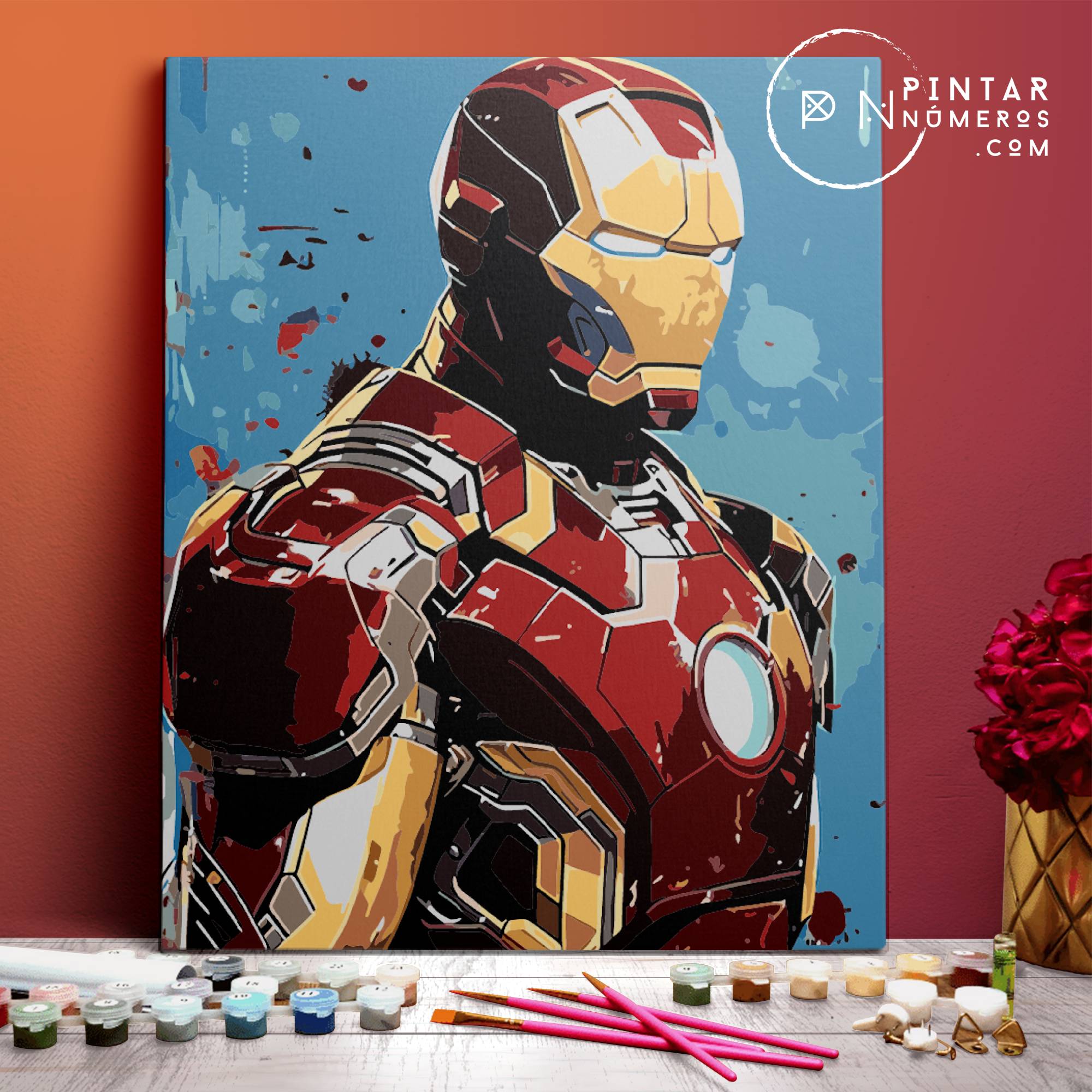 Iron Man, Marvel - Pintar Números