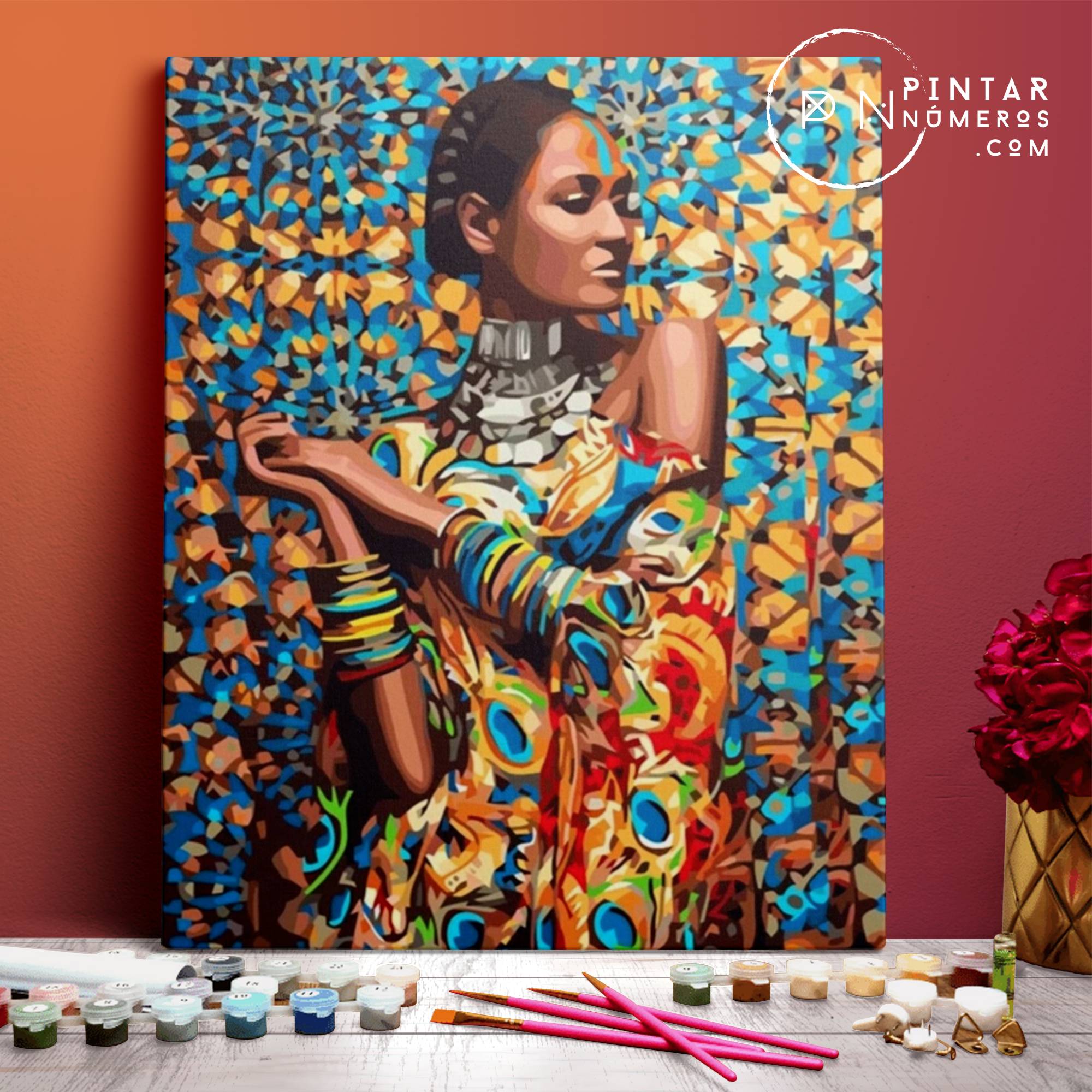 Belleza Africana - Pintar Números