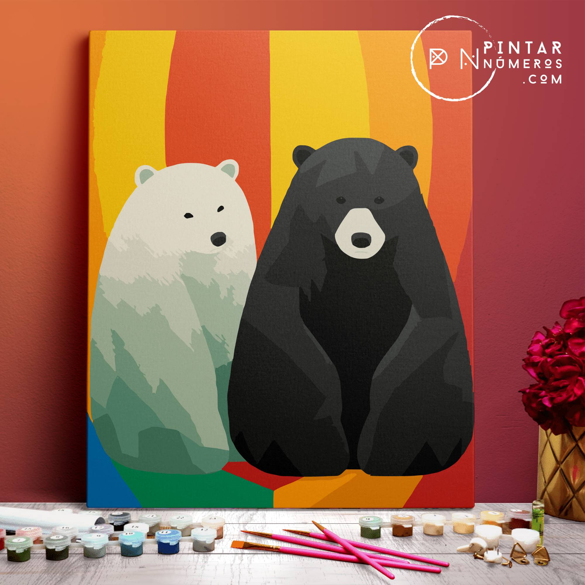 Rainbow Bears  -  Pintar Números®