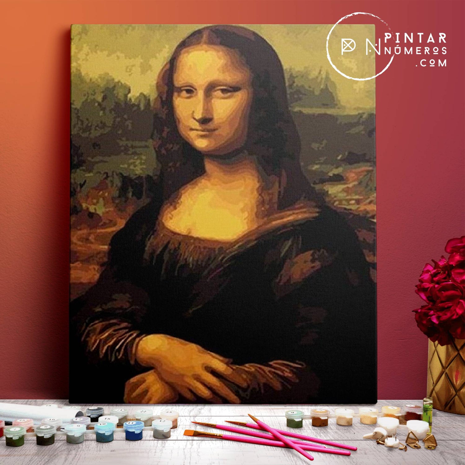 Mona Lisa Painting by Leonardo da Vinci Paint Numbers® Pintar Números®