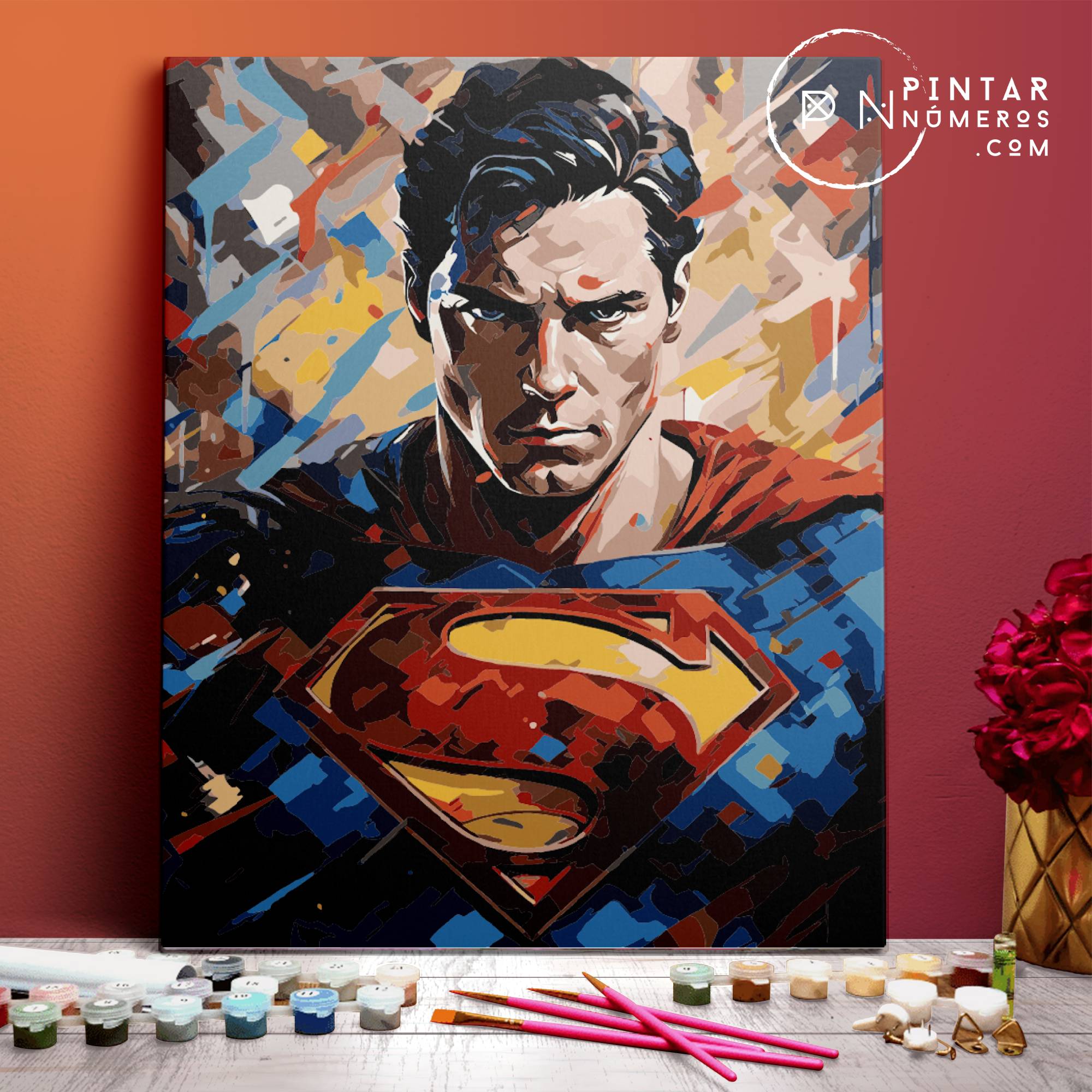 Superman, Marvel – Pintar Números