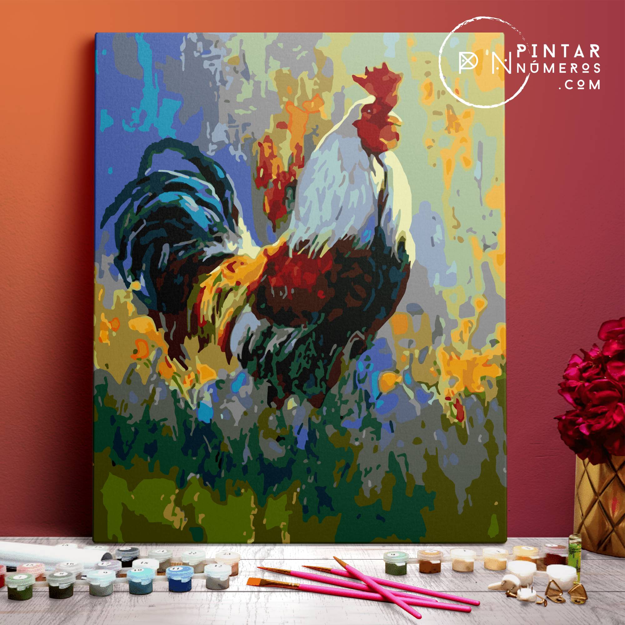 Classic Rooster - Pintar Números ®