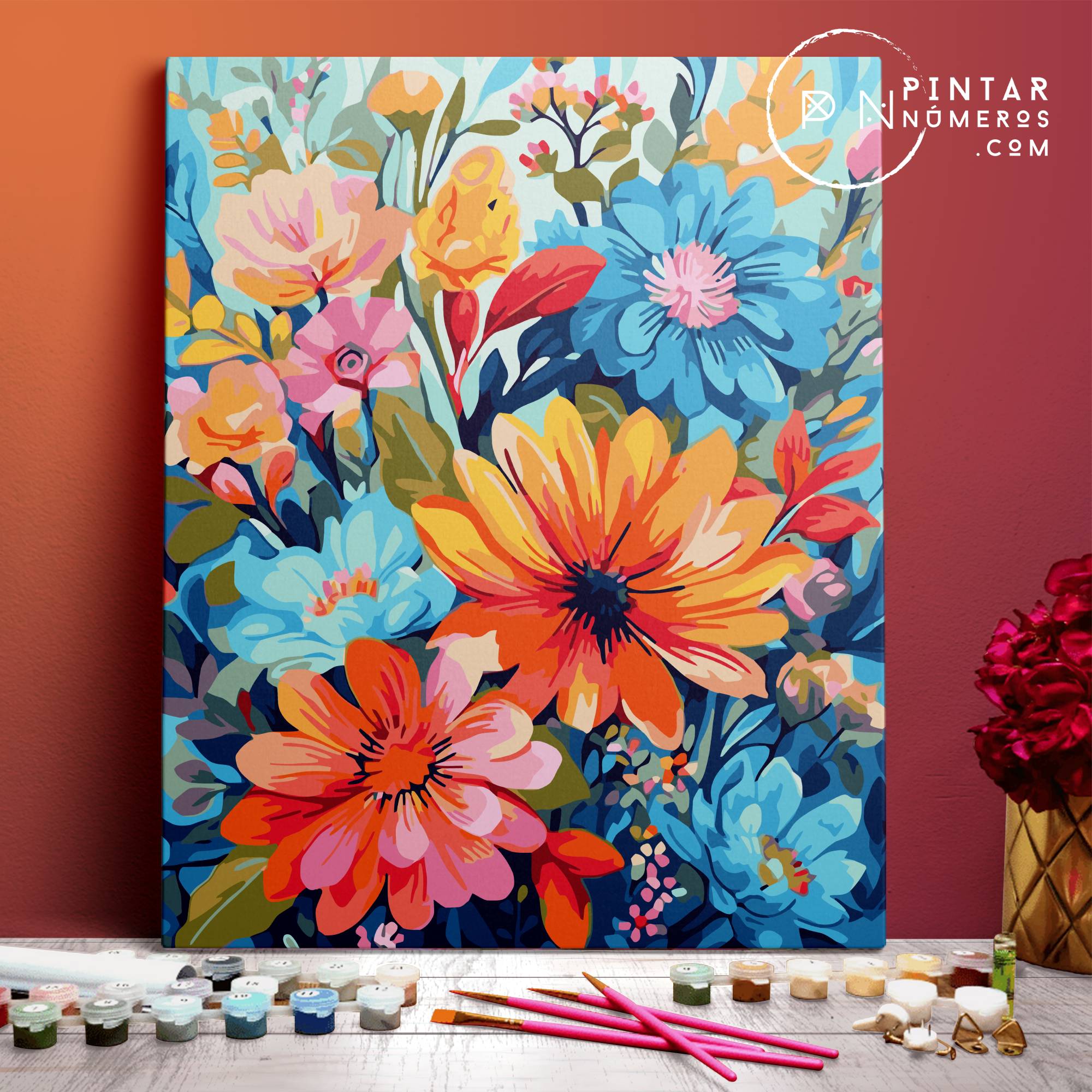 Floral joy  -  Pintar Números®