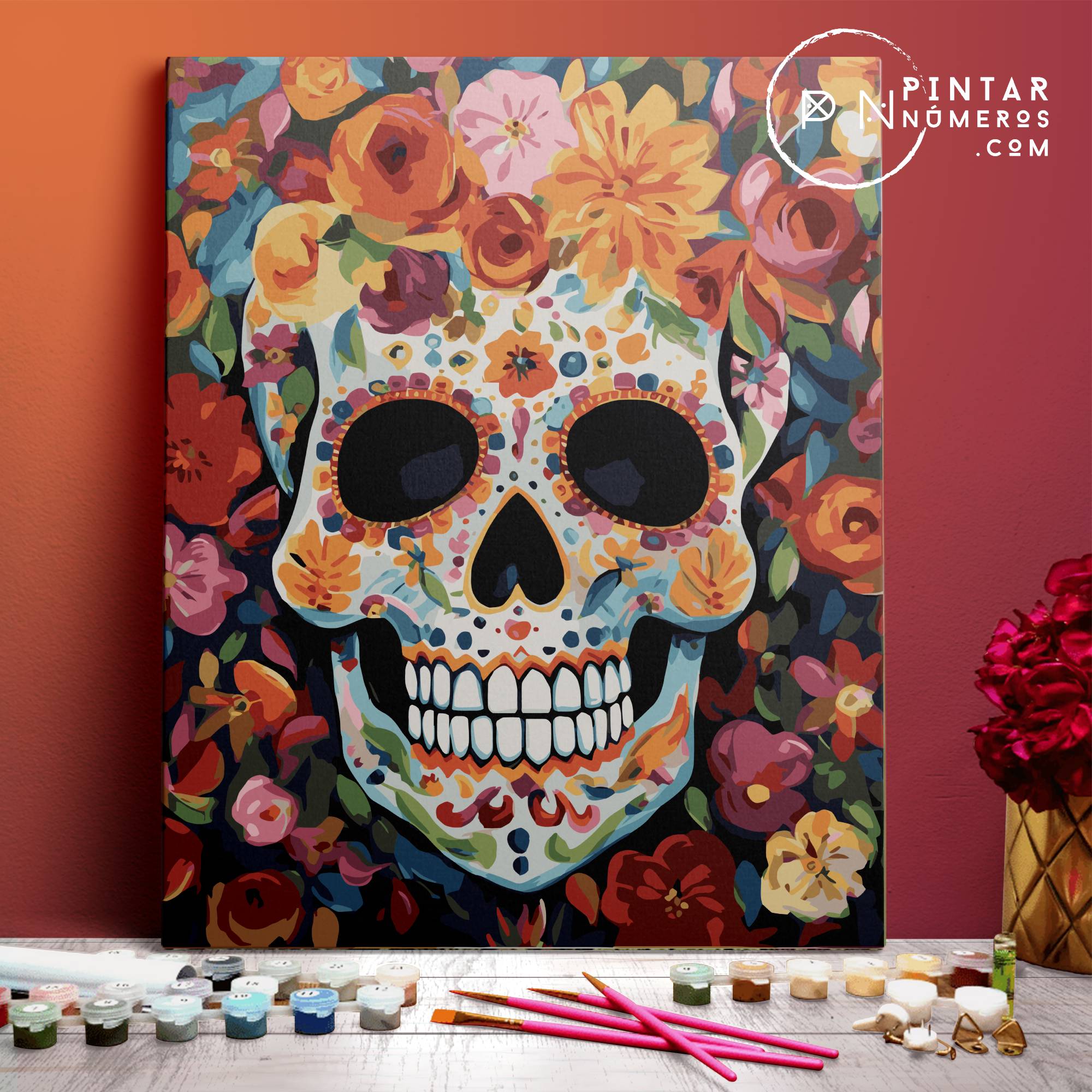 Floral Skull - Paint by Numbers®
