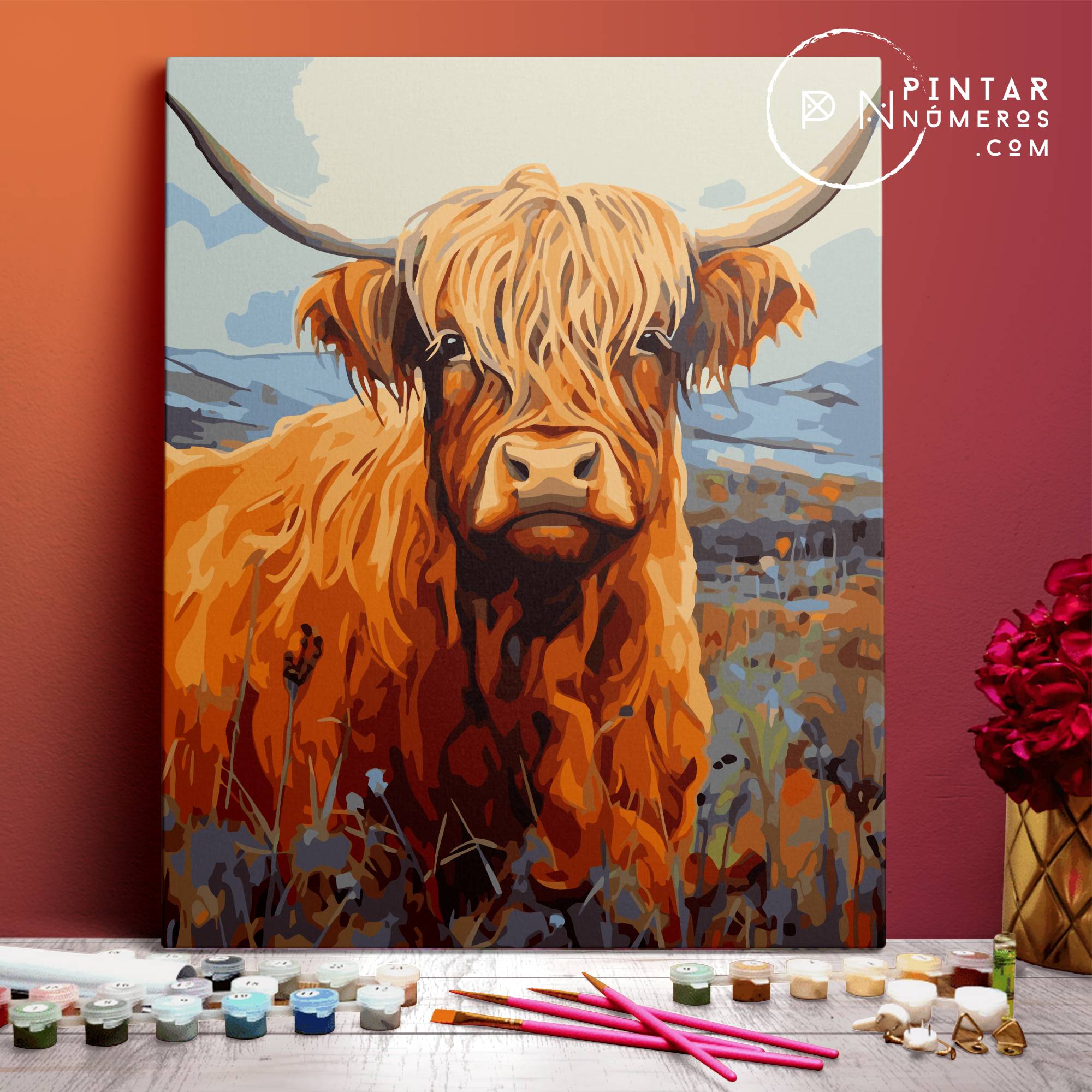 Vaca salvaje -  Pintar Números®