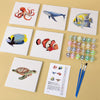 Pack 6 Mini Lienzos - Animales Marinos