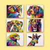 Pack 6 Mini Lienzos - Animales Pop Art