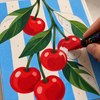 Mini Canvases to Paint with Markers – Fruits