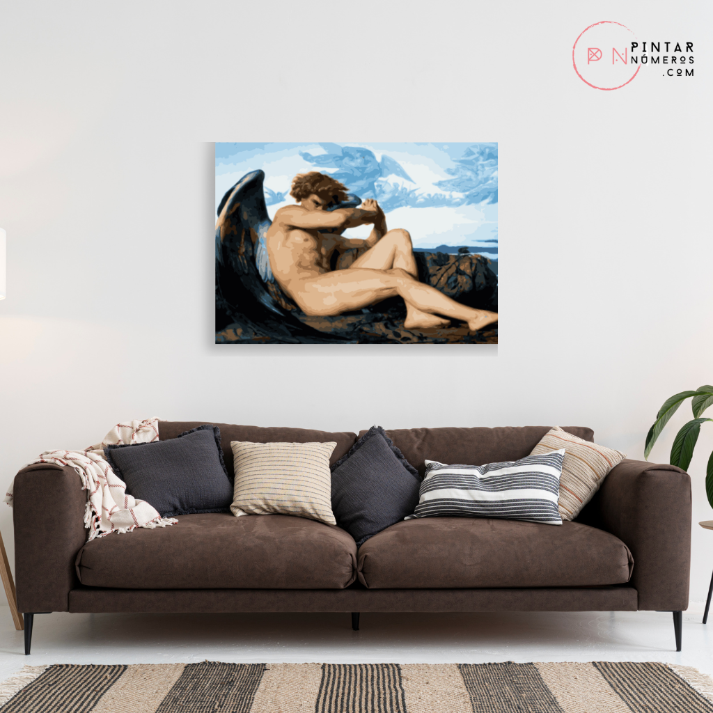 O Anjo Caído de Alexandre Cabanel  - Pintar Números®