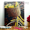 Bicicleta con tulipanes-  Pintar Números®