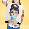 Audrey Hepburn Bubble Gum - Pintar Números ®