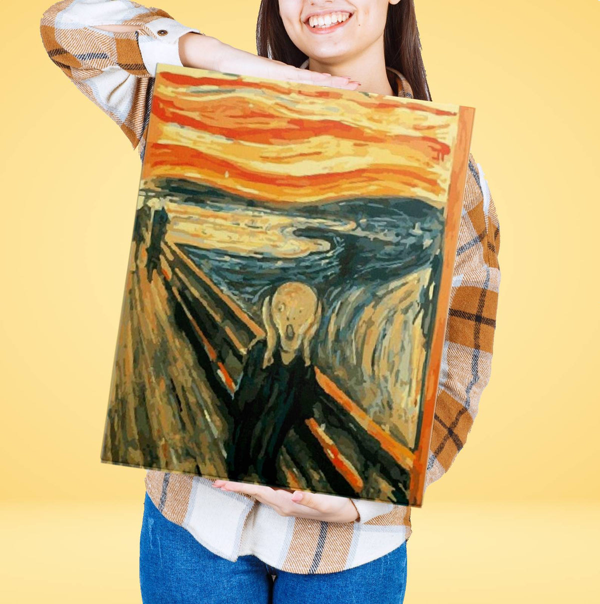 El Grito Abstracto de Edvard Munch - Pintar Números®