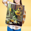 Sonnenblumen im Fenster – Pintar Numeros®