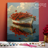 Boat with flowers  - Pintar Números®