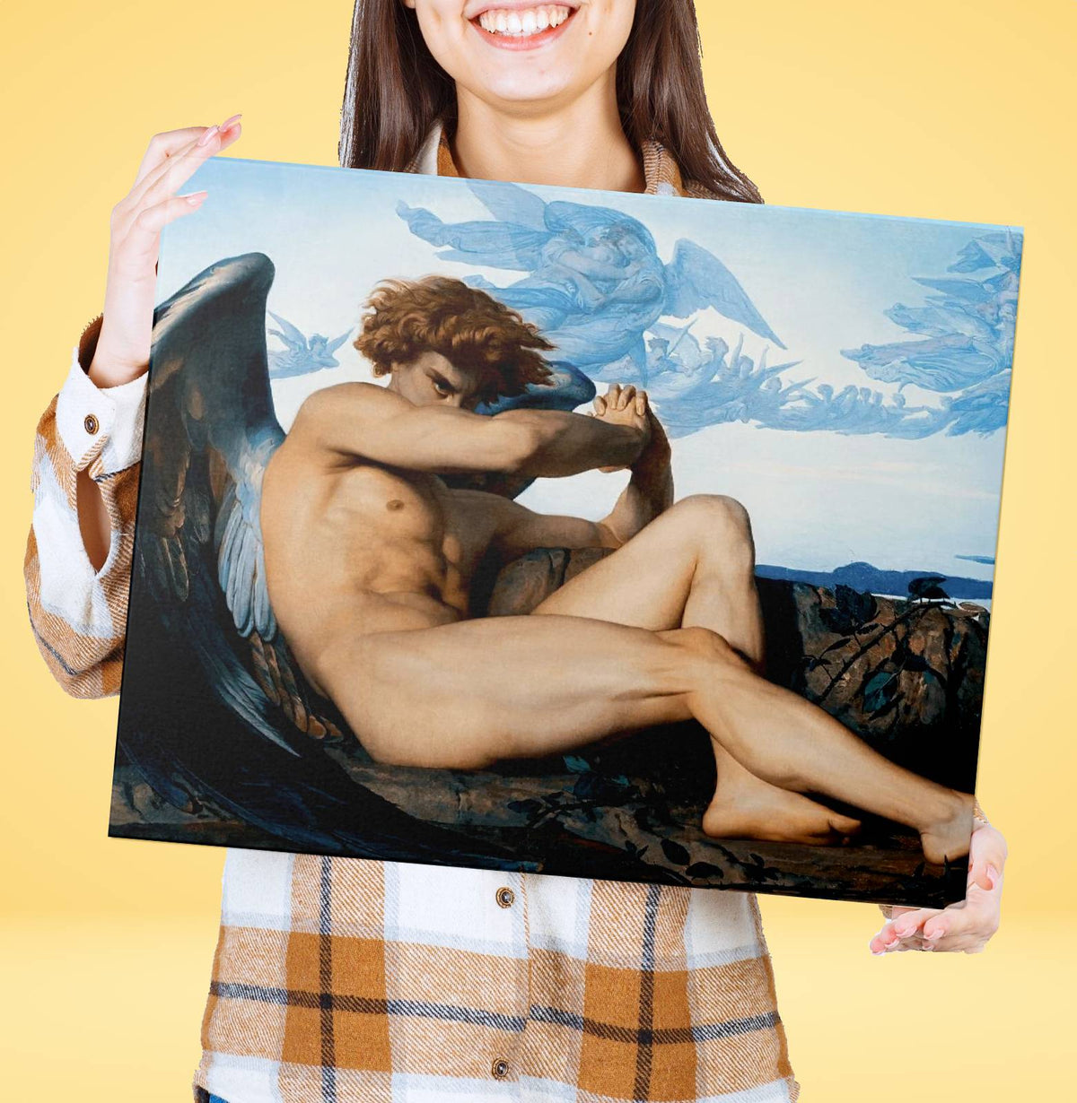 O Anjo Caído de Alexandre Cabanel  - Pintar Números®