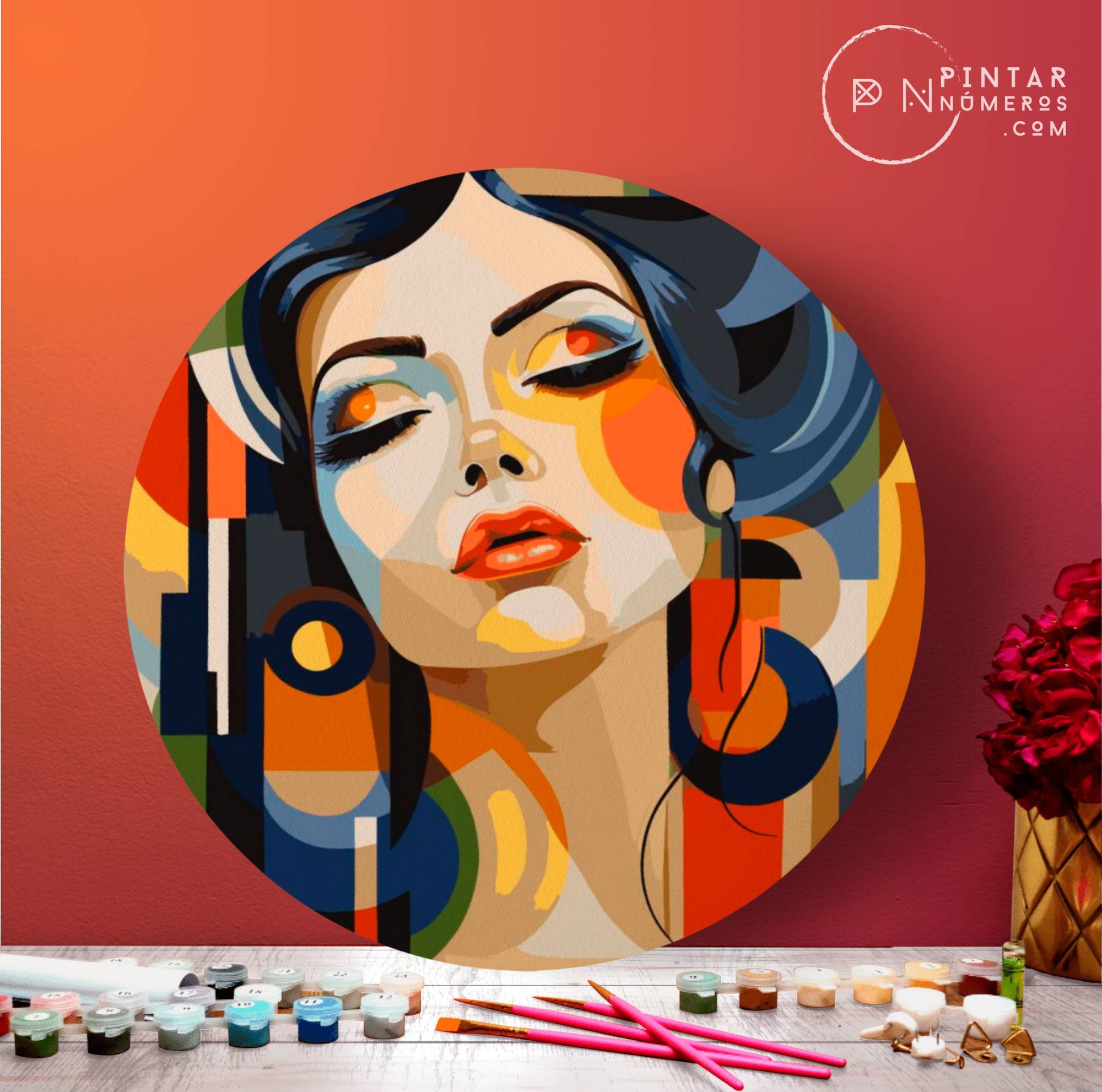 Mujer art deco - Pintar Números®